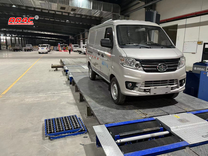 mais recente caso da empresa sobre AA4C Equipamento de inspecção de veículos Centro de diagnóstico de veículos Teste de travões de rolos de veículos Linha de ensaio de veículos Faixa de ensaio de veículos instalada em Macau